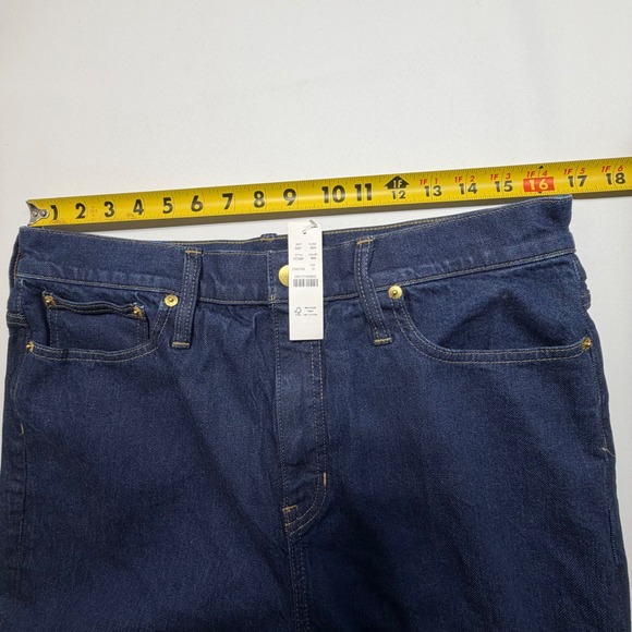 J.Crew '96 Denim Trouser Jeans Women's 31 Wide Leg Dark Wash Re-Imagined - Picture 4 of 8